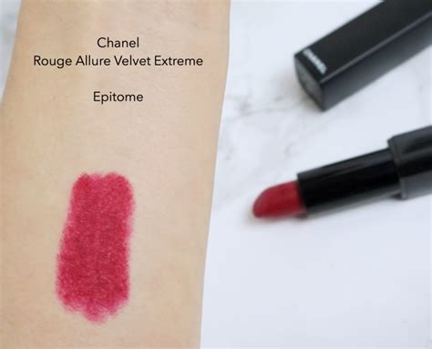 chanel epitome swatch|Chanel rouge extreme matte reviews.